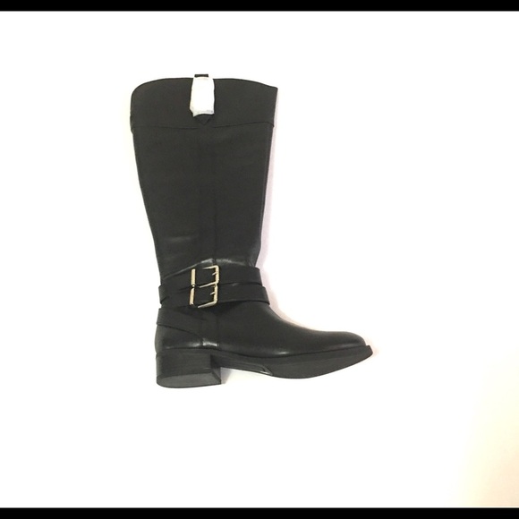 INC Womens Frankll Wide Calf Riding Boots Black 6M - Picture 2 of 8